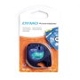 Dymo Cinta LetraTag 91204 Negro sobre Verde 12mm x 4m